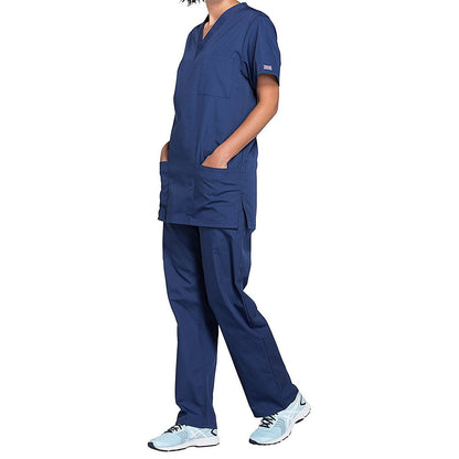 Cherokee Professional V-Neck Scrub Top, Navy Blue, 2XL