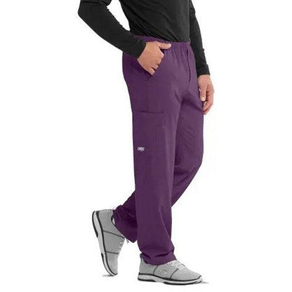 Skechers Structure Scrub Trousers, Eggplant Purple, Medium, Tall Leg