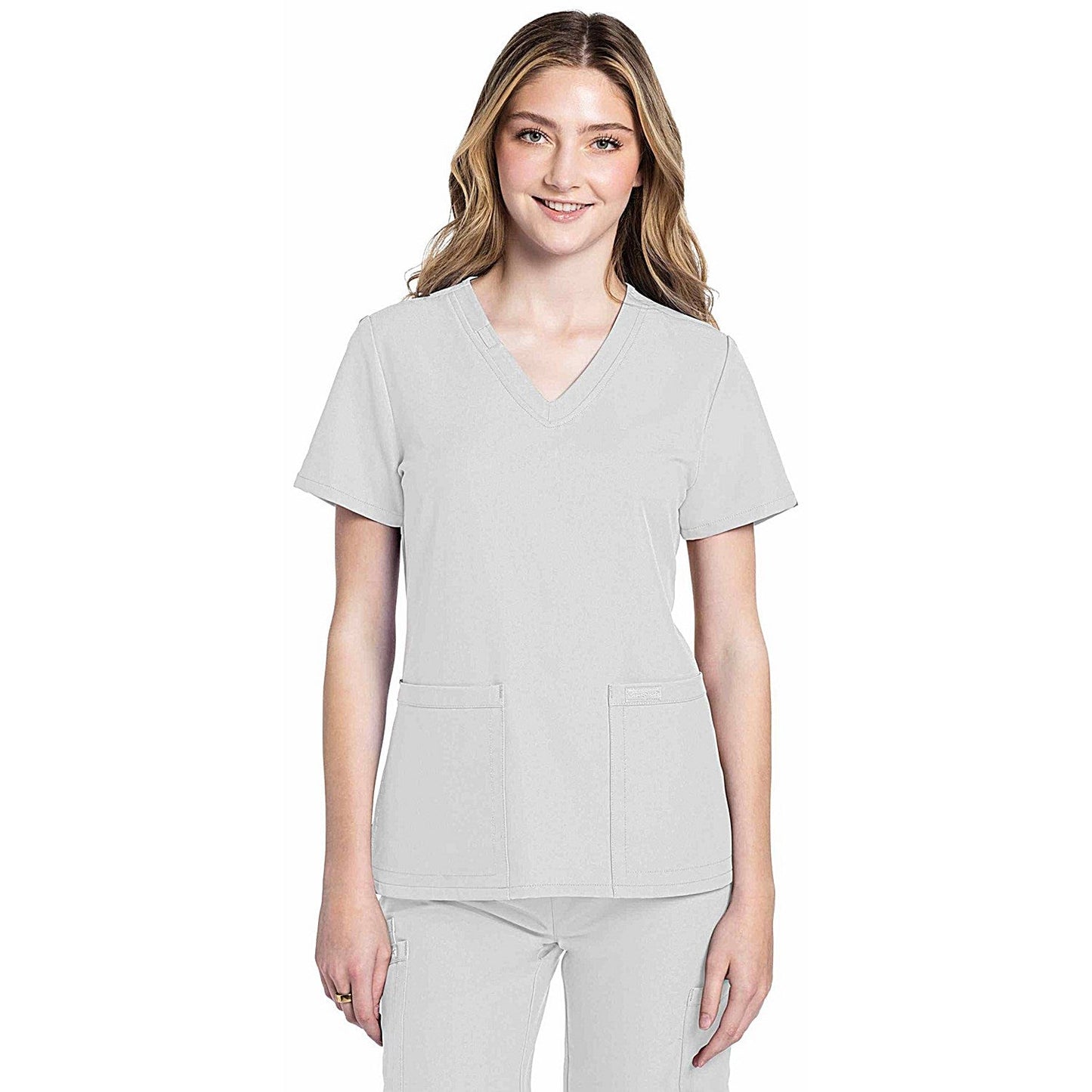 Cherokee Originals Ultra Female V-neck Scrub Top, White, 3XL