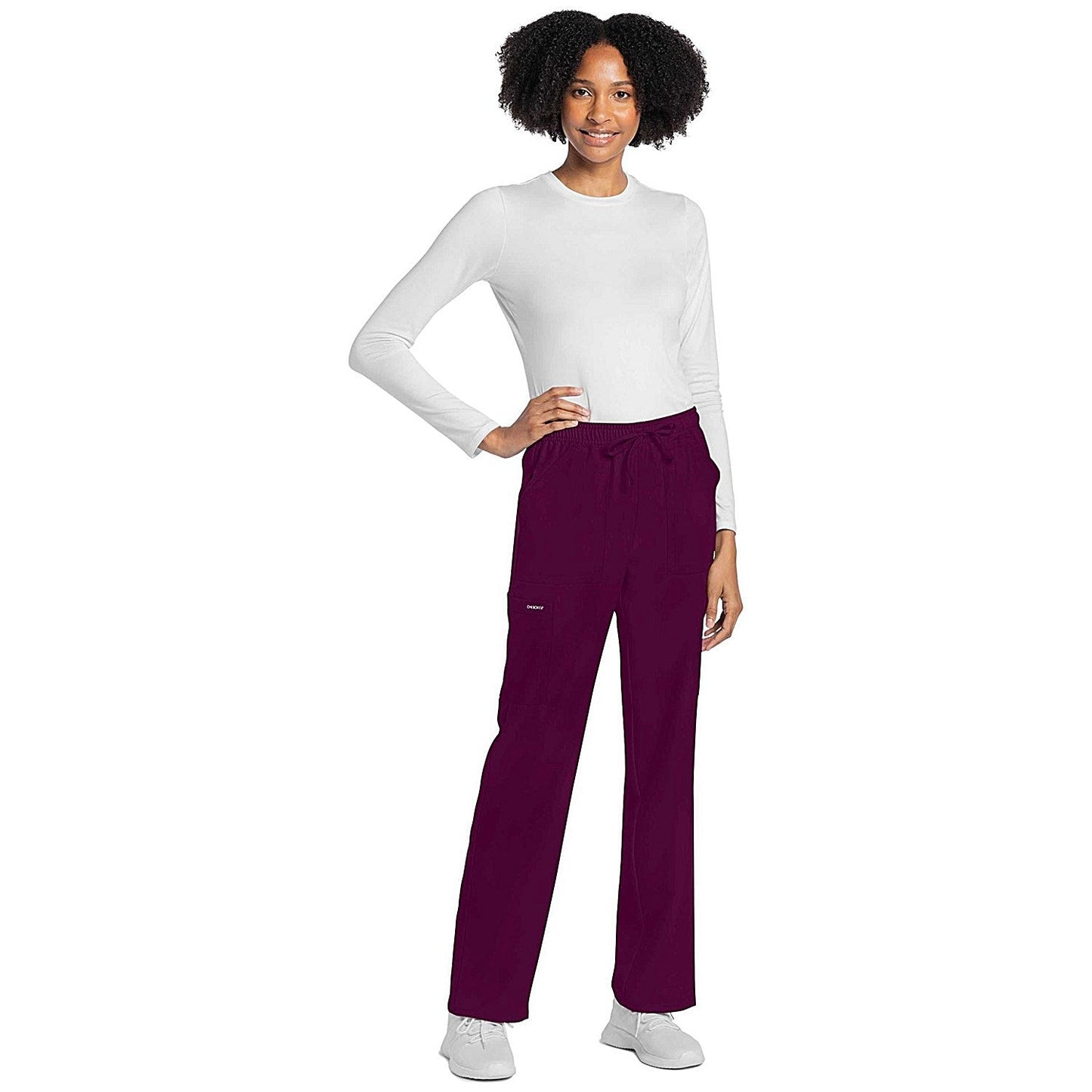 Cherokee Originals Ultra Women's Medical Scrub Trousers, Wine Red, 2XS