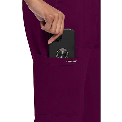 Cherokee Originals Ultra Women's Medical Scrub Trousers, Wine Red, 2XS Easy2Order : WIS51565