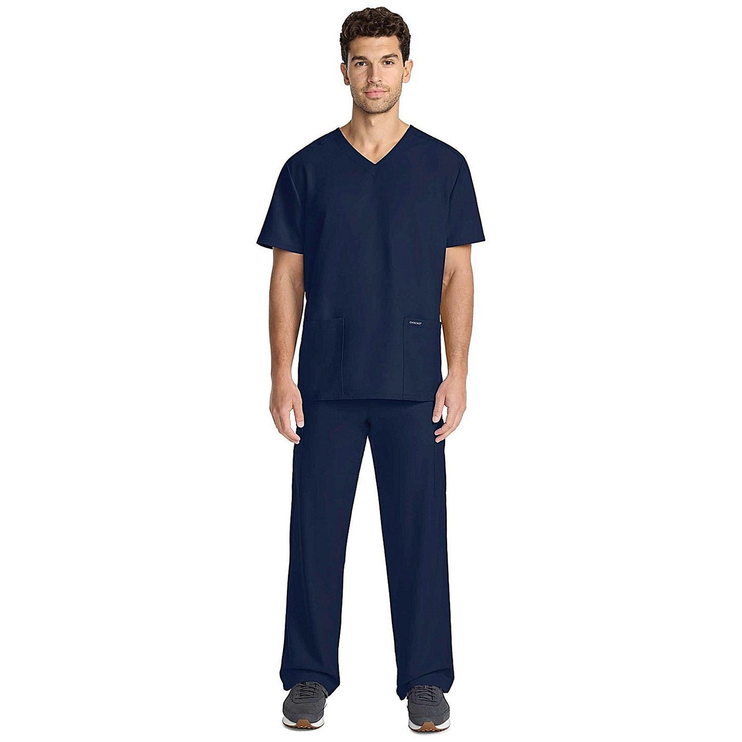 Cherokee Originals Ultra Female V-neck Scrub Top, Navy Blue, XS