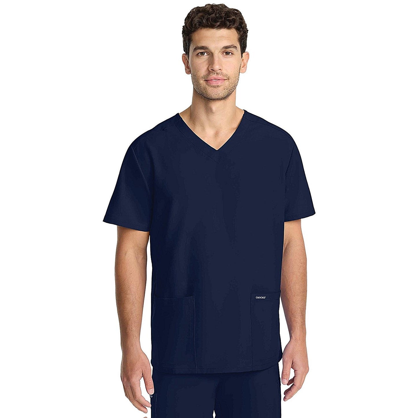 Cherokee Originals Ultra Female V-neck Scrub Top, Navy Blue, XS