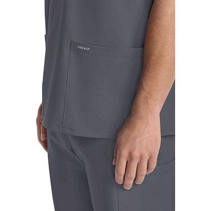 Cherokee Originals Ultra Female V-neck Scrub Top, Pewter Grey, 2XS