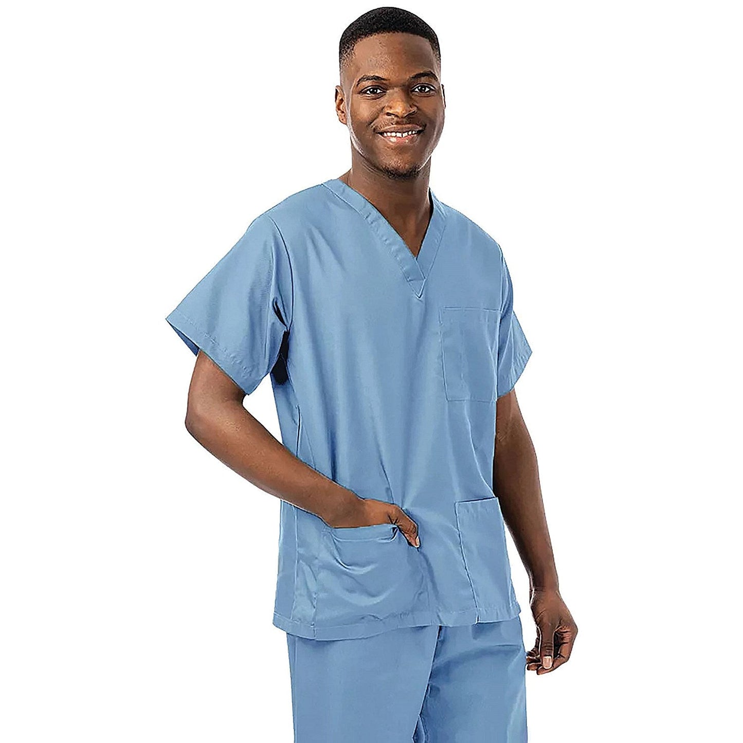 334LW Unisex Lightweight Scrub Top, Ceil, Size 2XL Easy2Order : WIS55180