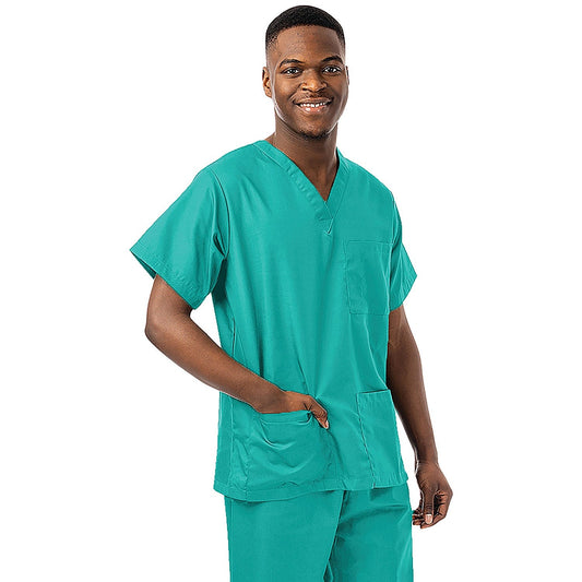334LW Unisex Lightweight Scrub Top, Jade Green, Size 3XL Easy2Order : WIS55240