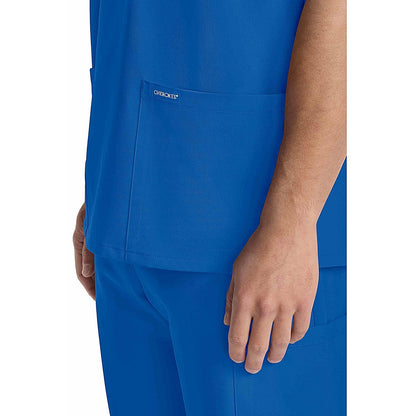 Cherokee Originals Ultra Female V-neck Scrub Top, Royal Blue, Large