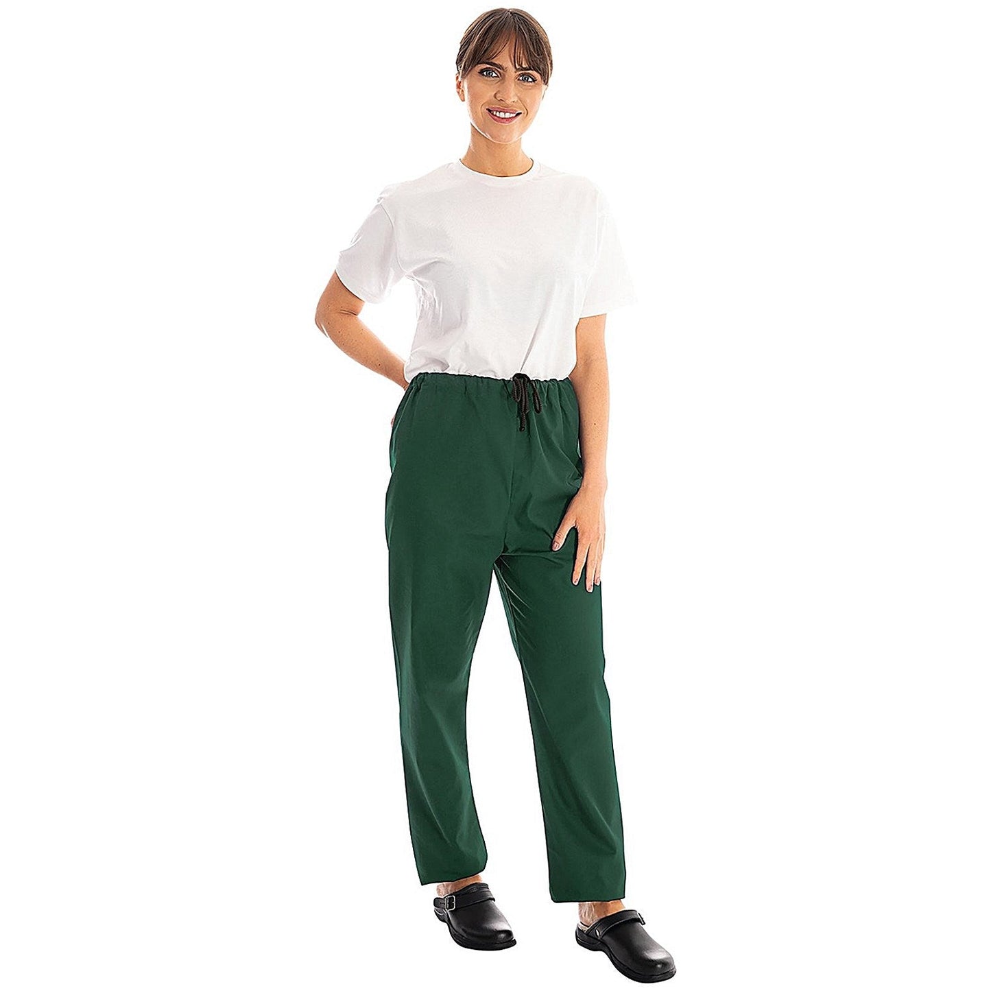 334LWT Unisex Lightweight Scrub Trousers, Bottle Green, Size 2XL