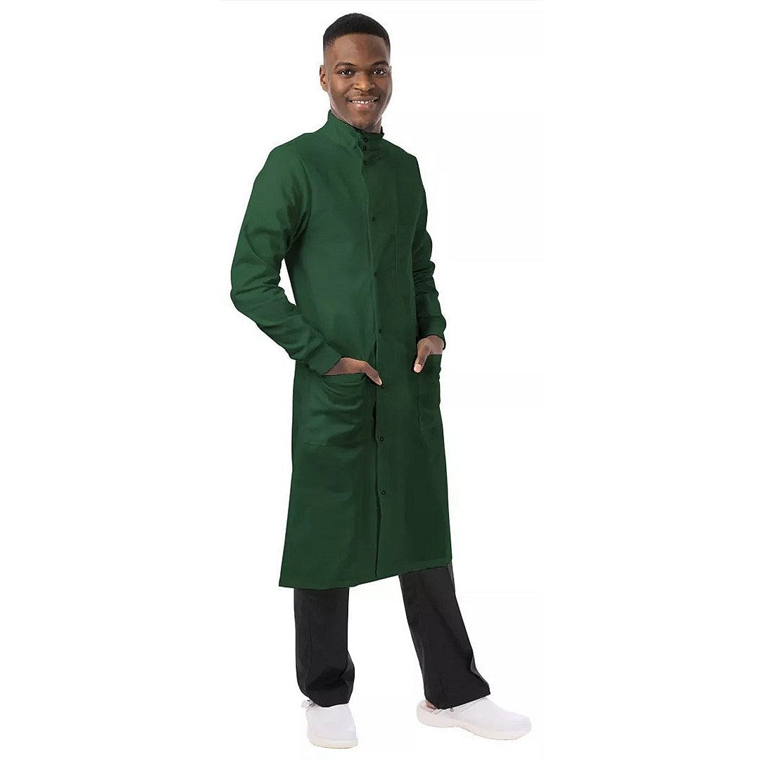 Work In Style Howie Lab Coat, Unisex, Bottle Green, 44 Regular Easy2Order : WIS58414