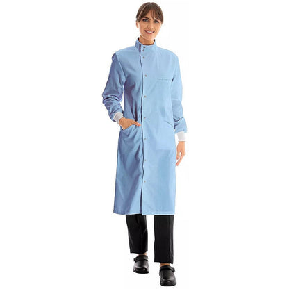 Work In Style Howie Lab Coat, Unisex, Sky Blue, 34 Regular Easy2Order : WIS58543