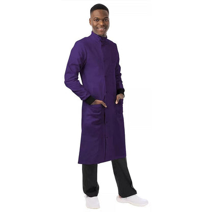 Work In Style Professional Howie Lab Coat, Unisex, Purple, 44 Tall