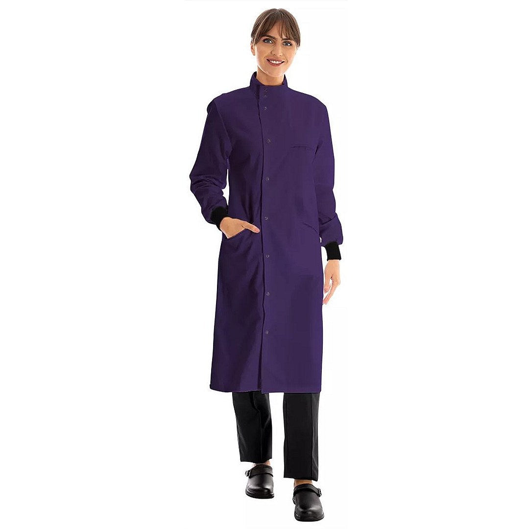 Work In Style Professional Howie Lab Coat, Unisex, Purple, 46 Tall Easy2Order : WIS58705