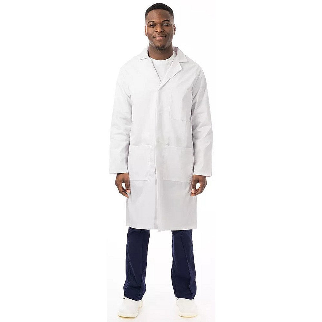 Work In Style Professional Unisex Lab Coat, White, 52