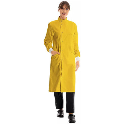 Work In Style Howie Lab Coat, Unisex, Yellow, 34 Regular Easy2Order : WIS60886