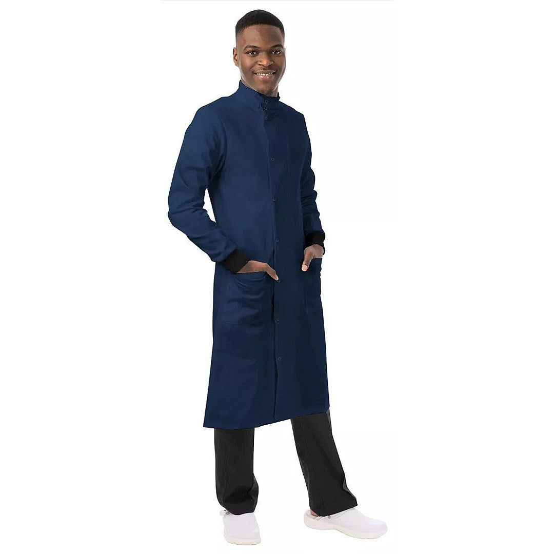 Work In Style Howie Lab Coat, Unisex, Navy Blue, 34 Regular