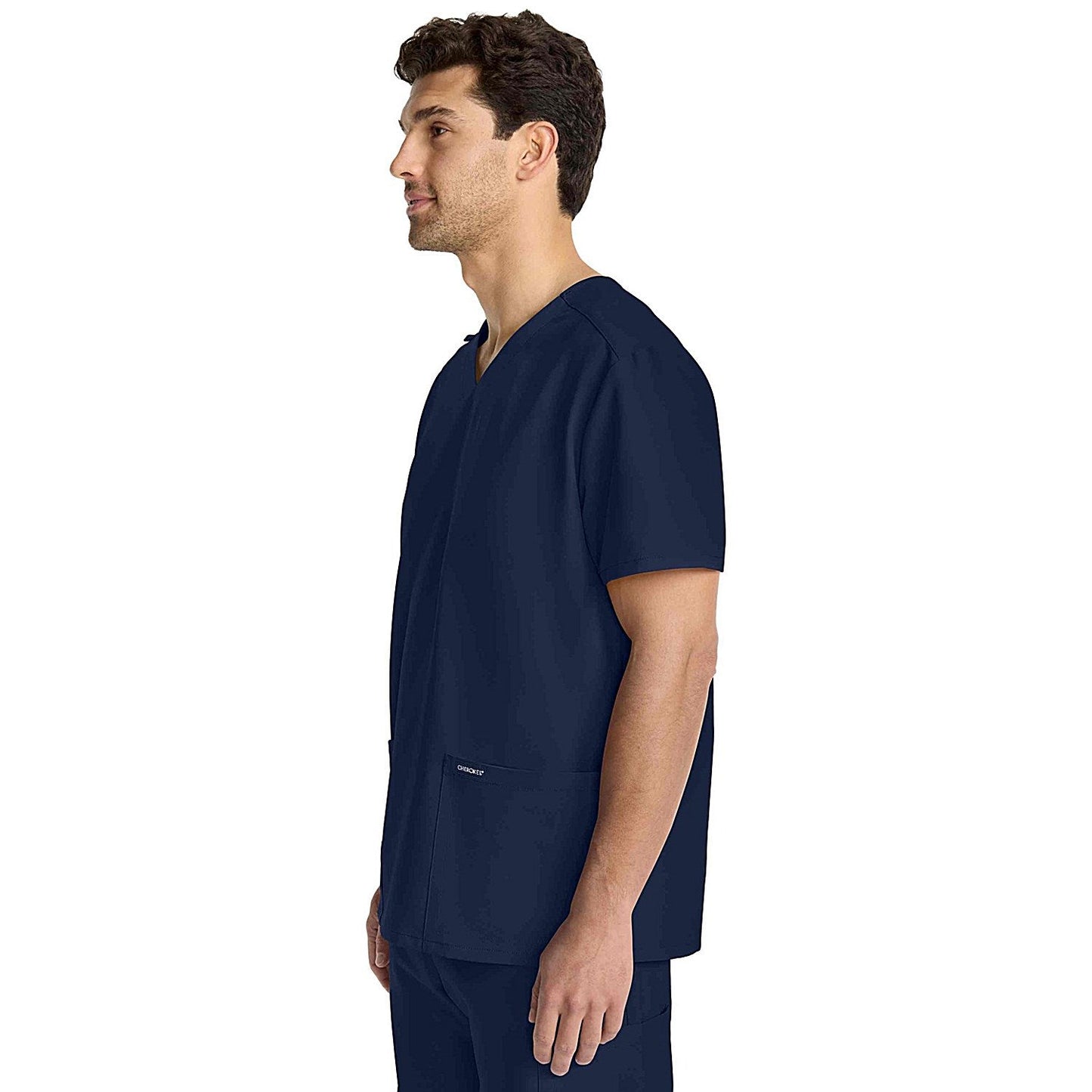 Cherokee Originals Ultra Female V-neck Scrub Top, Navy Blue, Small