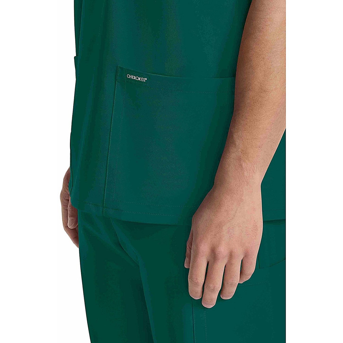 Cherokee Originals Ultra Female V-neck Scrub Top, Hunter Green, Medium