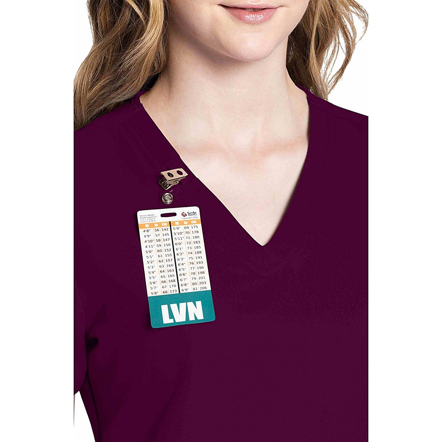 Cherokee Originals Ultra Female V-neck Scrub Top, Wine Red, XS