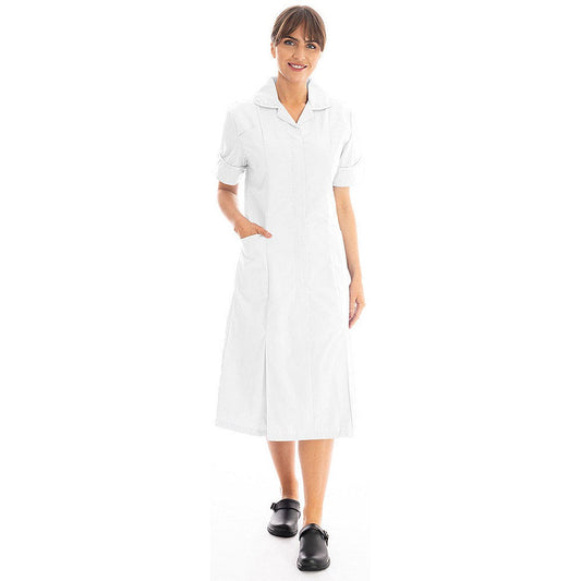 Work in Style Dvddr Nursing Dress, White, 34 Easy2Order : WIS76531