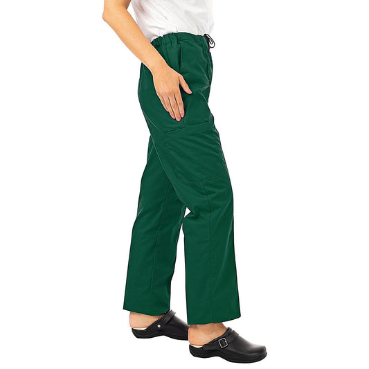 534LWT Unisex Combat Scrub Trousers, Bottle Green, Size Small