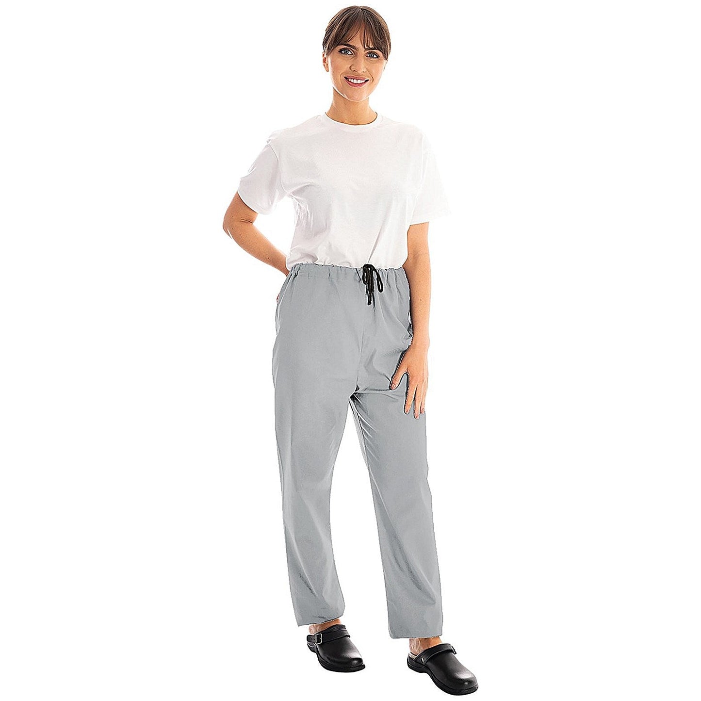 334LWT Unisex Lightweight Scrub Trousers, Pale Grey, Size XS