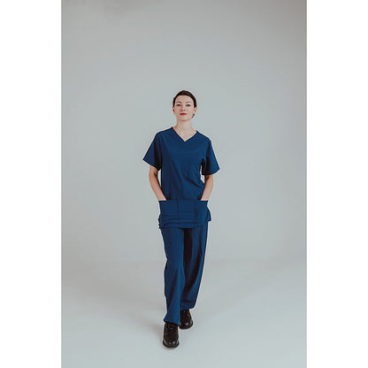 Key Scrubs KEYTU100 Eco Stretch Atlantic Scrub Top, Navy, Size Medium