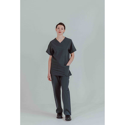 Key Scrubs KEYTU100 Eco Stretch Atlantic Scrub Top, Pewter, Size Medium