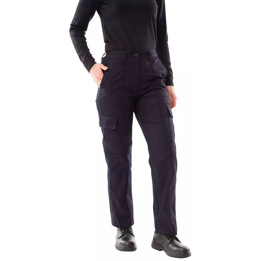 Work in Style Ladies Cargo Trousers, Navy Blue, 6