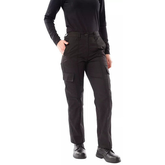 Work in Style Ladies Cargo Trousers, Black, 10