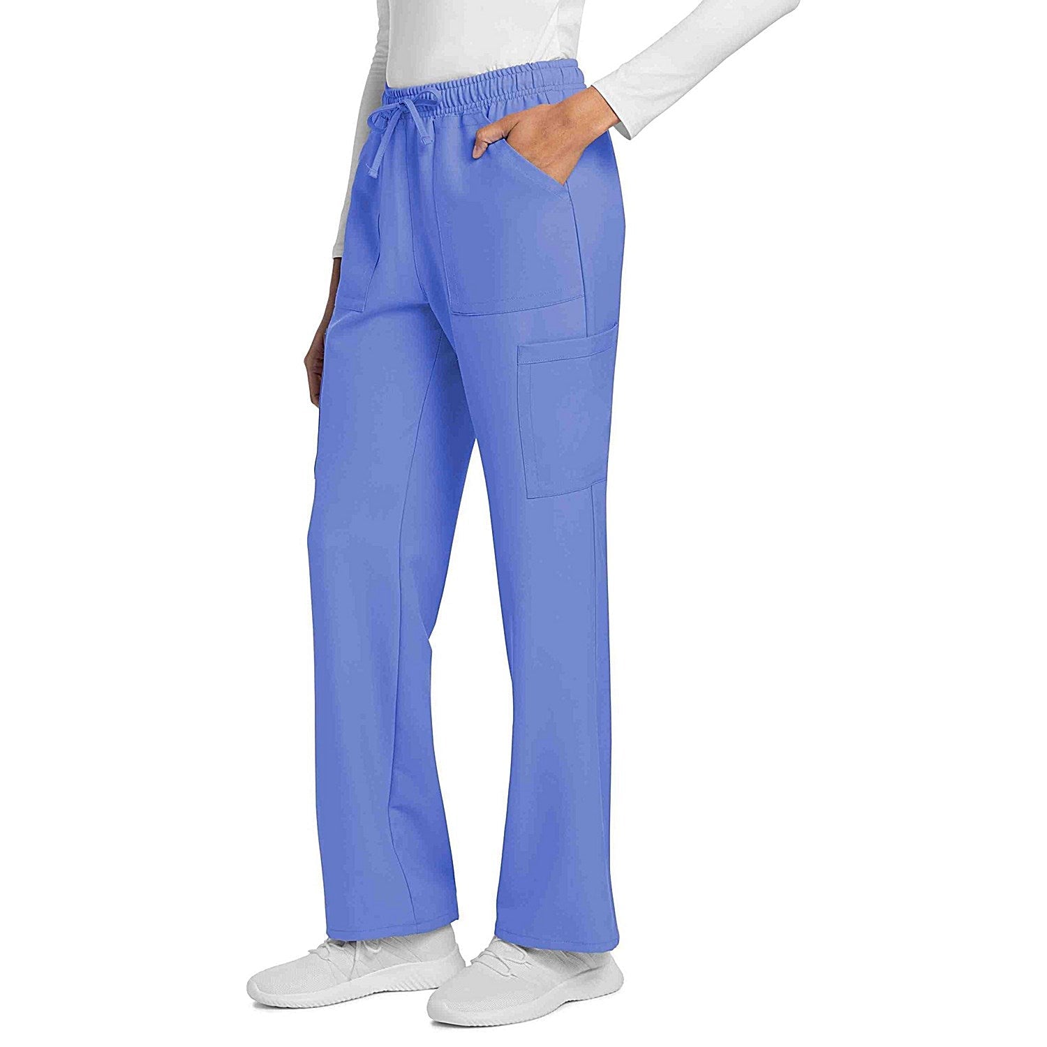 Cherokee Originals Ultra Women's Medical Scrub Trousers, Ceil Blue, 3XL Easy2Order : WIS88240