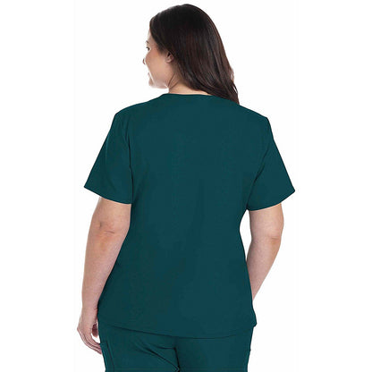 Cherokee Originals Ultra Female V-neck Scrub Top, Caribbean Blue, XS