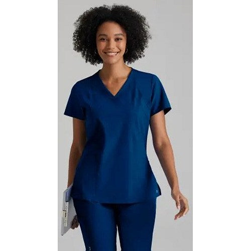 Barco One Racer Scrub Top, Indigo, Medium