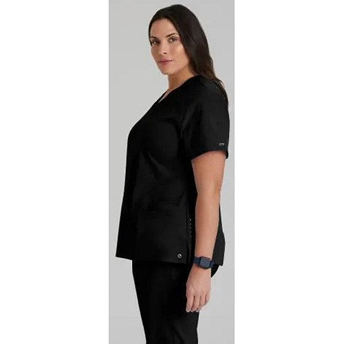 Barco One Pulse Scrub Top, Black, XL