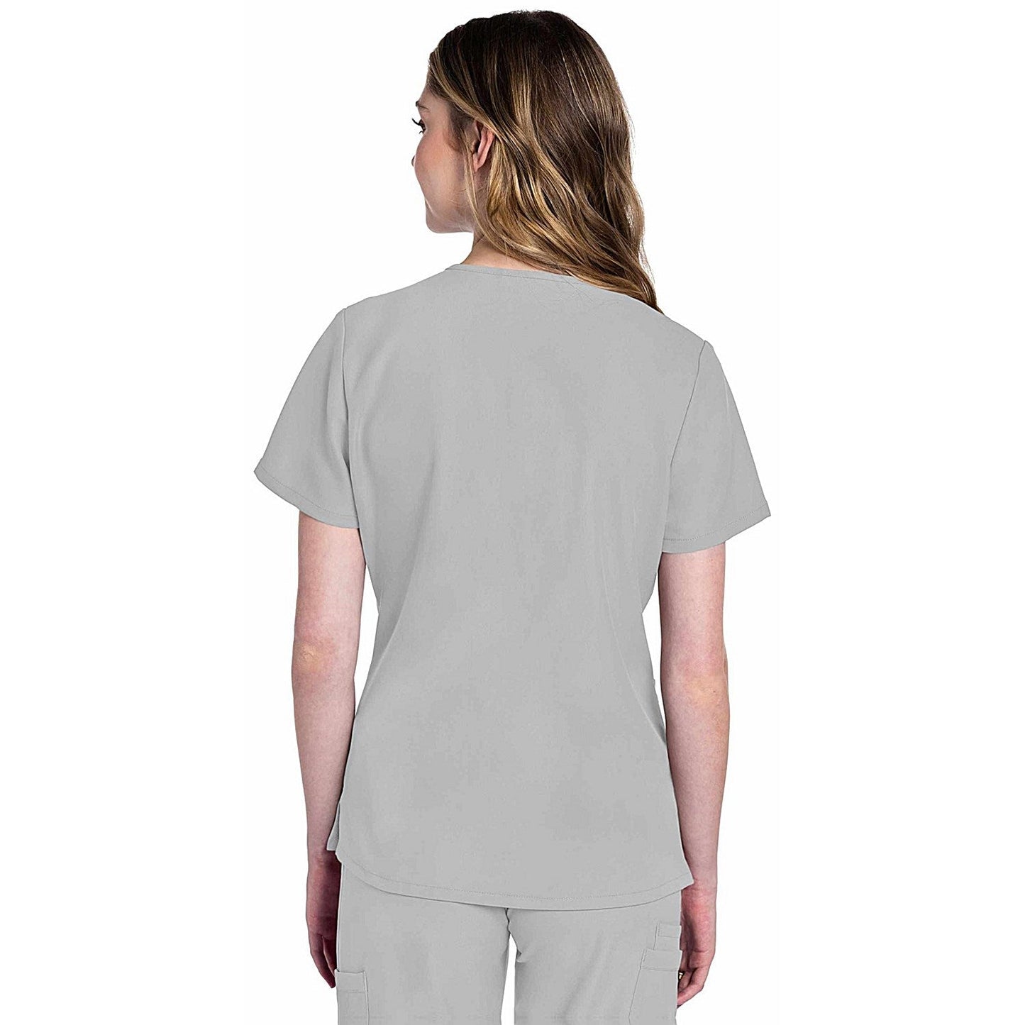 Cherokee Originals Ultra Female V-neck Scrub Top, Grey, Large