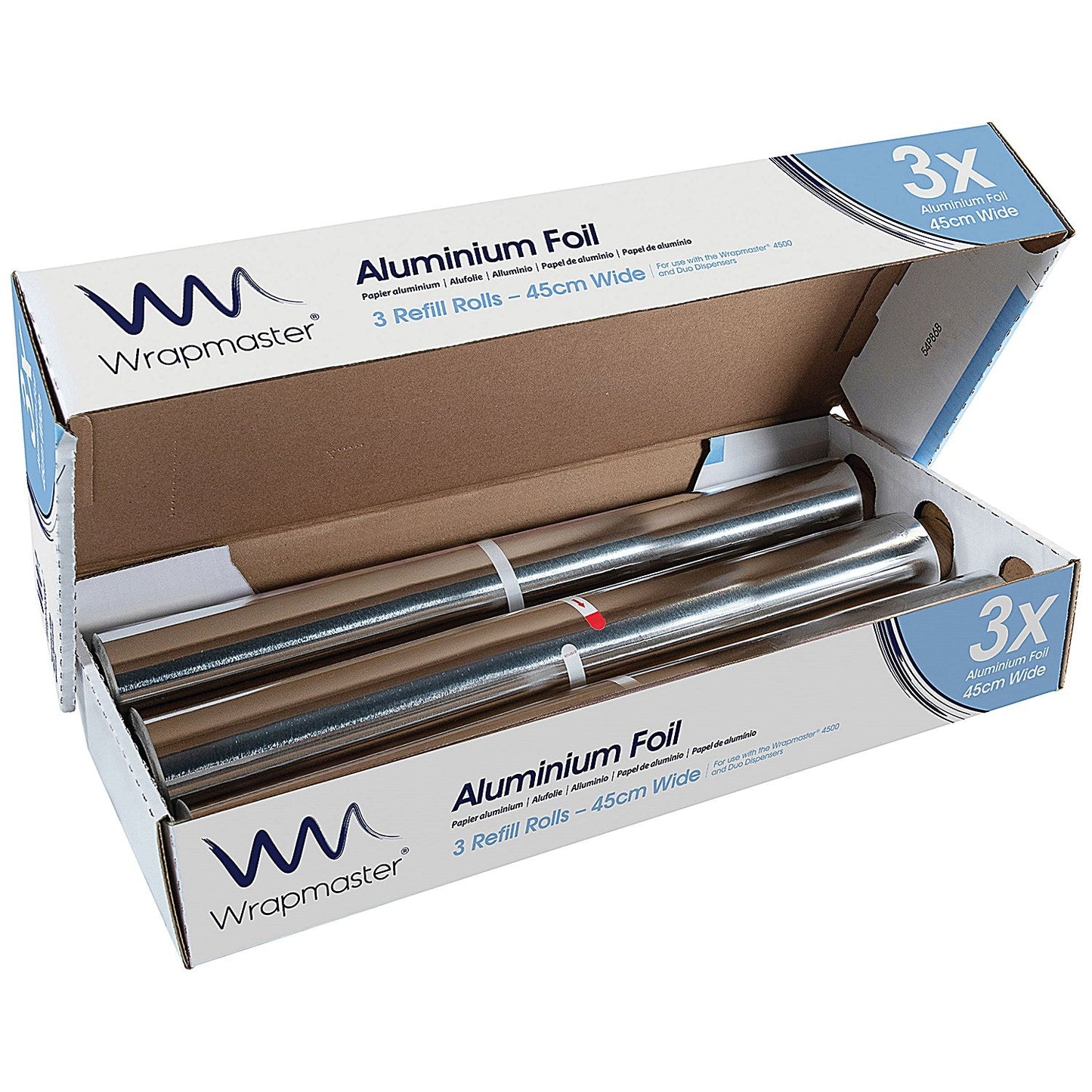 Wrapmaster 4500 Foil Refill, 45cm x 90m, Pack of 3