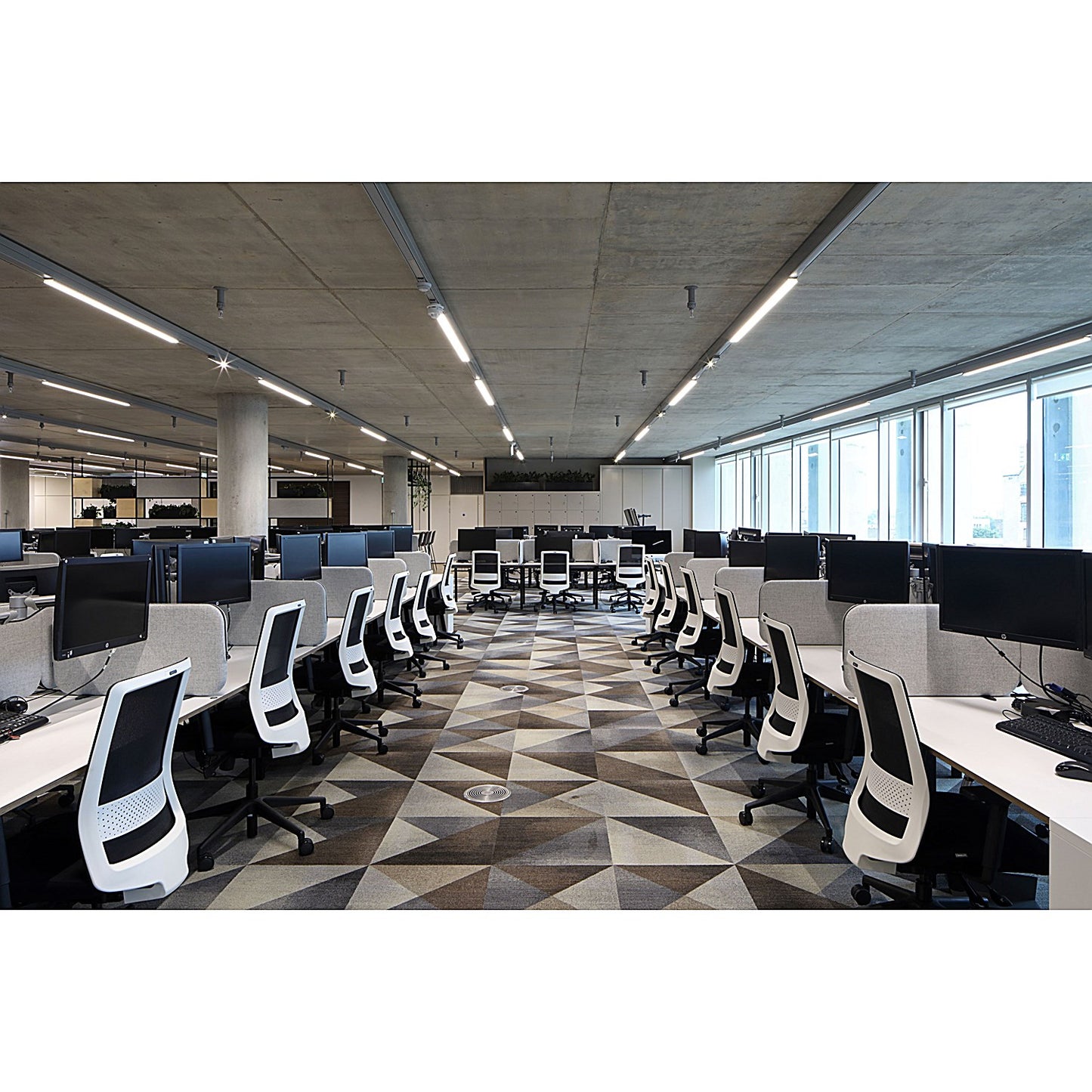 Bestuhl S30 High Back Mesh Task Chair, Height Adjustable Arms, White/Black