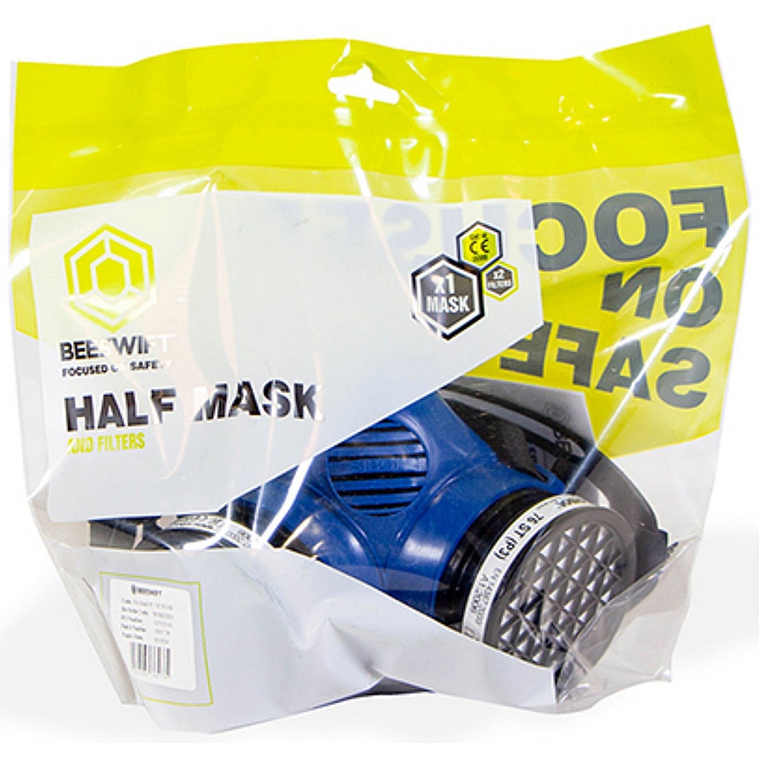 Beeswift Half Mask & P3 Filter Kit, Blue & Black Easy2Order : WSBKITP3