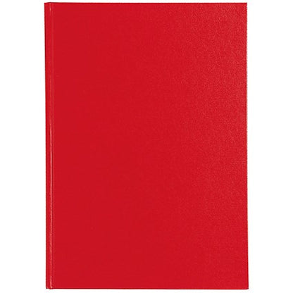 Everyday Casebound Manuscript Book, A4, Ruled, 160 Pages, Red, Pack of 5