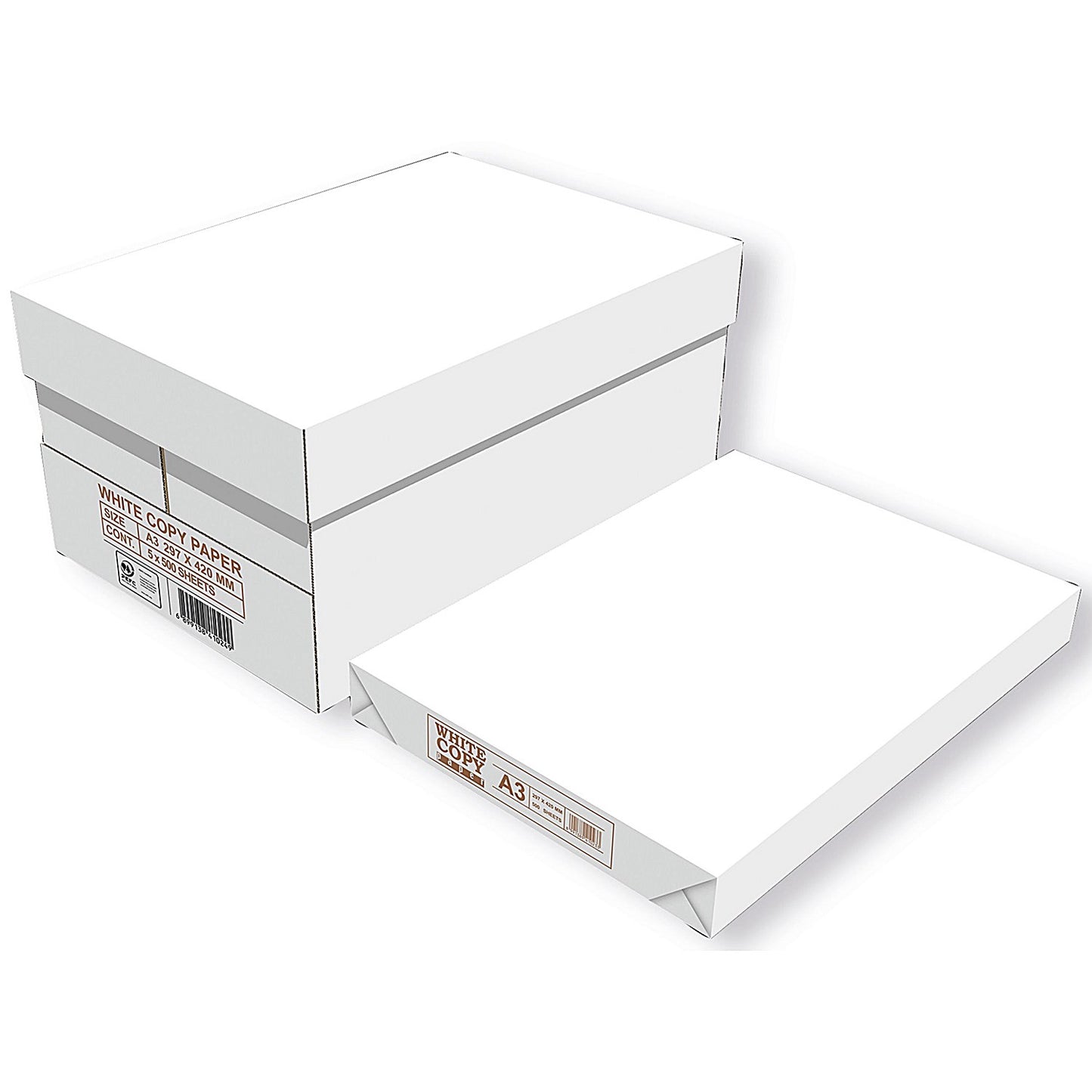 Everyday A3 Copier Paper, White, 70gsm, Box (5 x 500 Sheets)