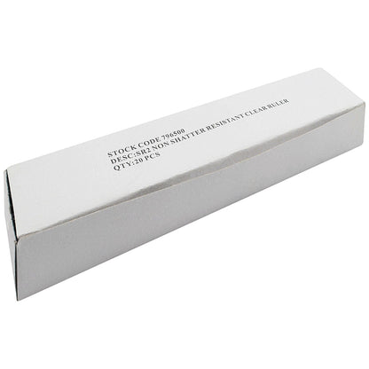 Clear Ruler 30cm (Pack of 20) Easy2Order : WX01107