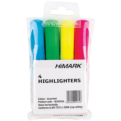 Everyday Highlighters, Assorted Colours, Pack of 4