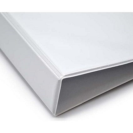 Presentation Ring Binder, A4, 4 D-Ring, 40mm Capacity, White, Pack of 10