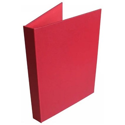 Presentation Ring Binder, A4, 4 D-Ring, 40mm Capacity, Red, Pack of 10