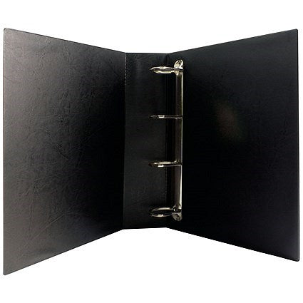 Presentation Ring Binder, A4, 4 D-Ring, 40mm Capacity, Black, Pack of 10