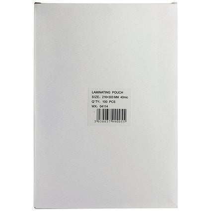 Everday A4 Laminating Pouches, 80 Microns, Glossy, Pack of 100