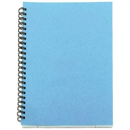 Everyday Wirebound Notebook, A5, Ruled, 80 Pages, Blue, Pack of 12