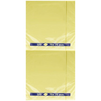 Everyday Repositionable Quick Notes, 75 x 75mm, Yellow, Pack of 12 x 100 Notes