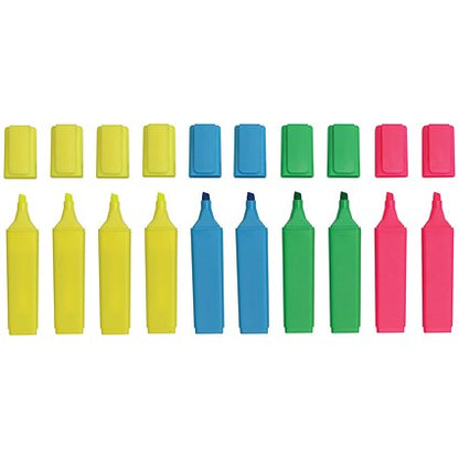 Hi-Glo Highlighter Chisel Tip Assorted (Pack of 10)