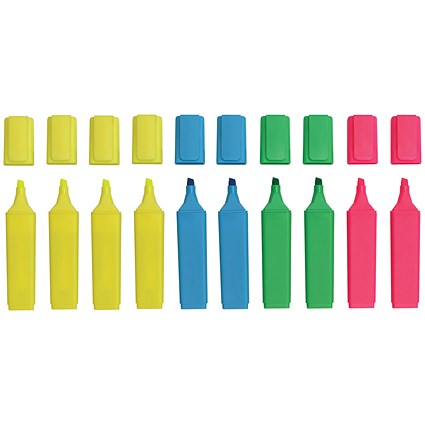 Hi-Glo Highlighter Chisel Tip Assorted (Pack of 10)