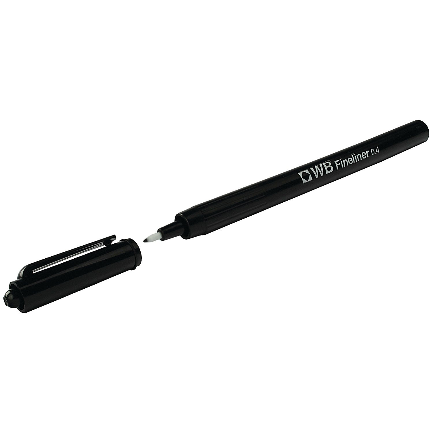 Fineliner 0.4mm Black Pens (Pack of 10) Easy2Order : WX25007